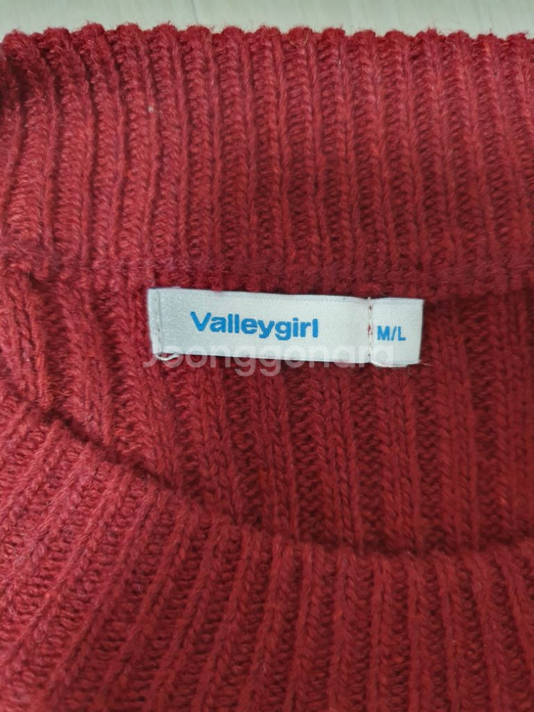 (상태좋음)밸리걸 골지니트 원피스 55~66반--5