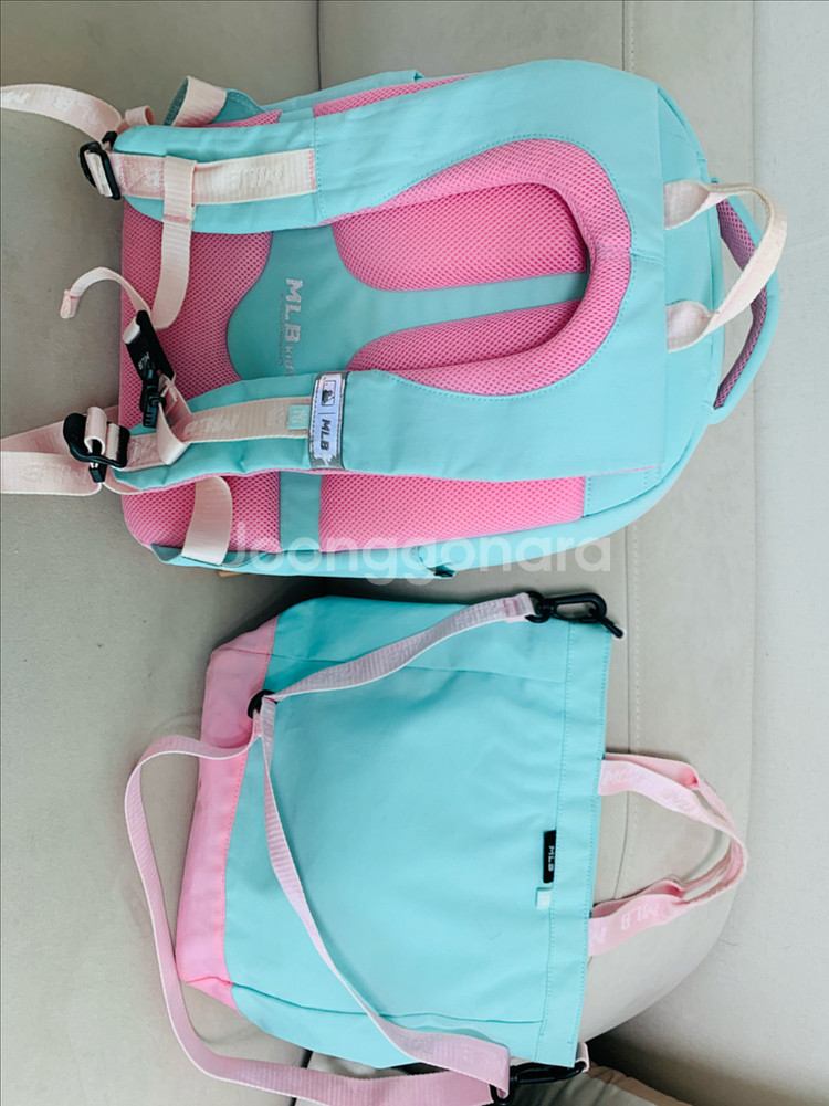 MLB여아초등책가방+보조가방--4