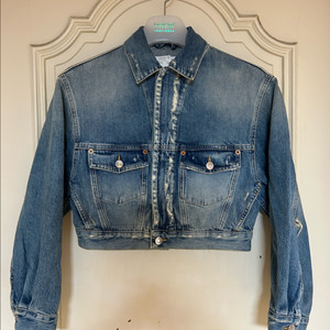 이로 데님 청자켓