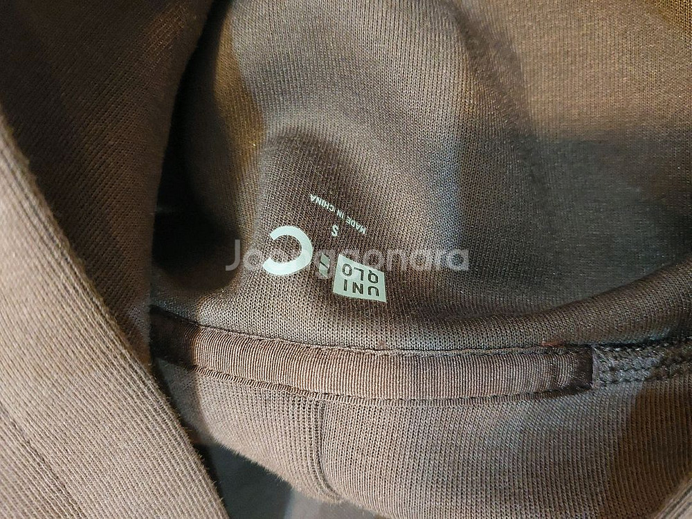 유니클로 C 라인 스웨트 후드티 스웨트 팬츠 세트 와인컬러 S사이즈--3