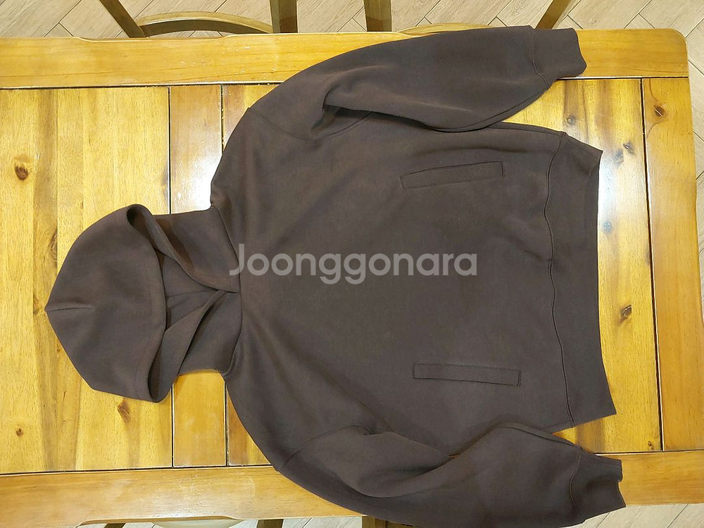 유니클로 C 라인 스웨트 후드티 스웨트 팬츠 세트 와인컬러 S사이즈--2