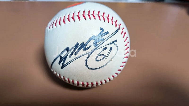 롯데 자이언츠 선수단 싸인볼 판매합니다--1