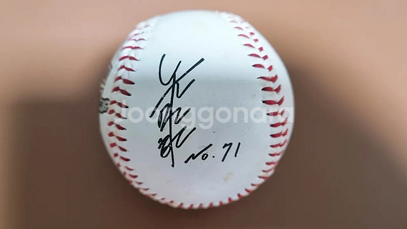 롯데 자이언츠 선수단 싸인볼 판매합니다--2