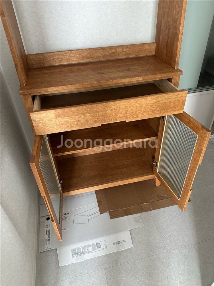 원목 주방수납장, 홈까페장--3