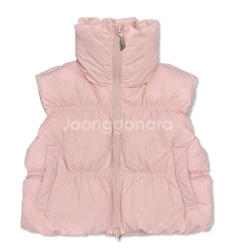 페일제이드 크롭 패딩 조끼--2