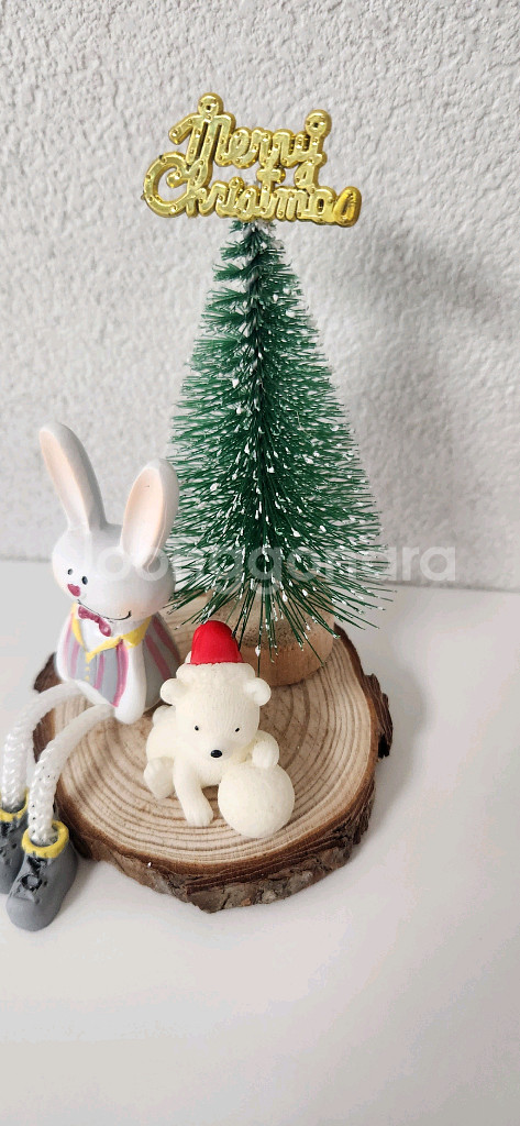 새상품)크리스마스 트리 싼타곰 토끼장식--4