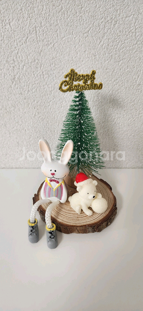 새상품)크리스마스 트리 싼타곰 토끼장식--1