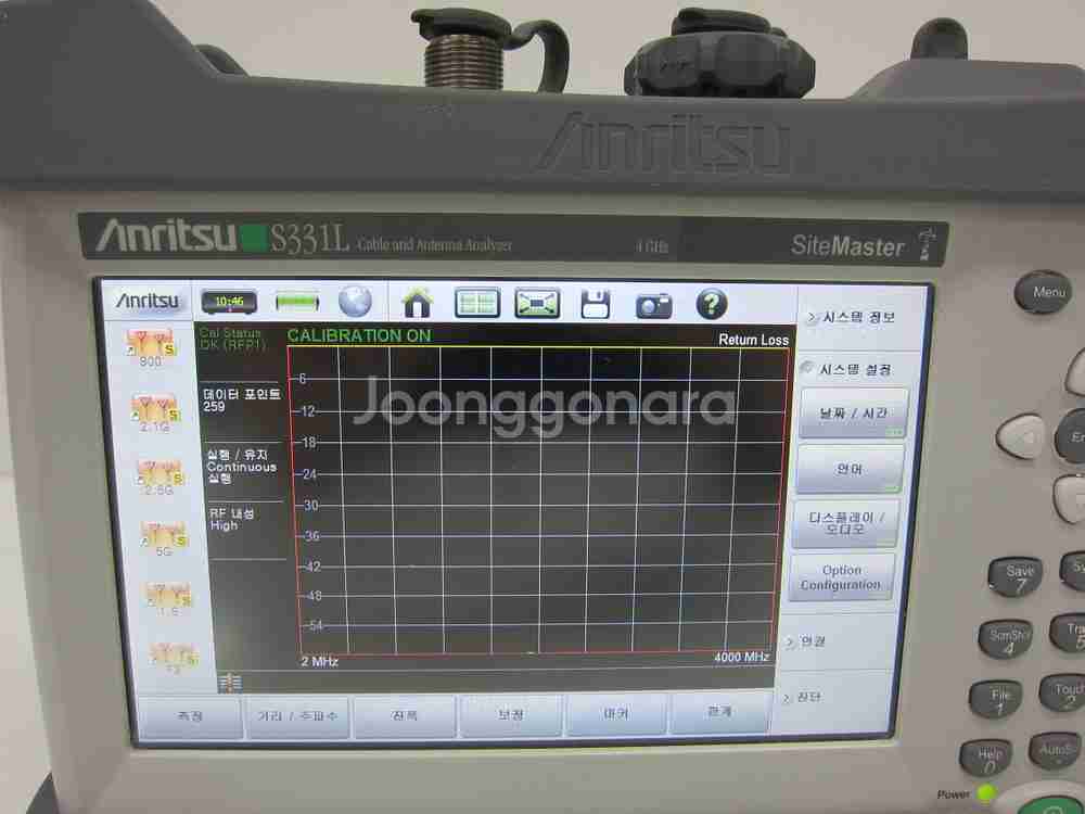 Anritsu S331L Site Master 교정필--5
