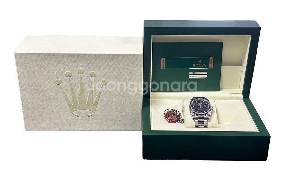 롤렉스 오이스터 퍼페츄얼 데이트 검판 5p 판매합니다--4