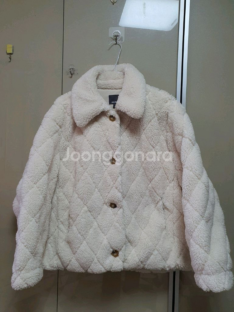 JAJU 자주 여성 덤블 보아 스티치장식 점퍼(L)/무배1.5만원--1