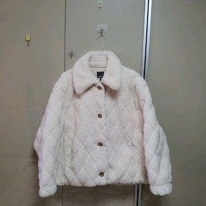 JAJU 자주 여성 덤블 보아 스티치장식 점퍼(L)/무배1.5만원