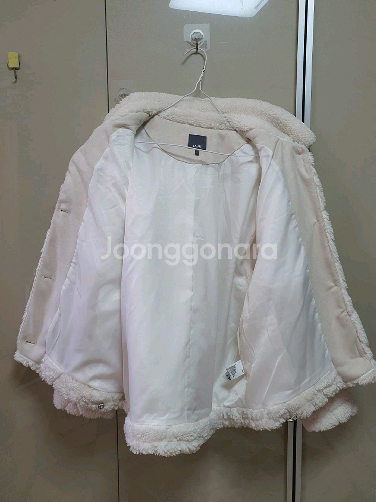 JAJU 자주 여성 덤블 보아 스티치장식 점퍼(L)/무배1.5만원--2