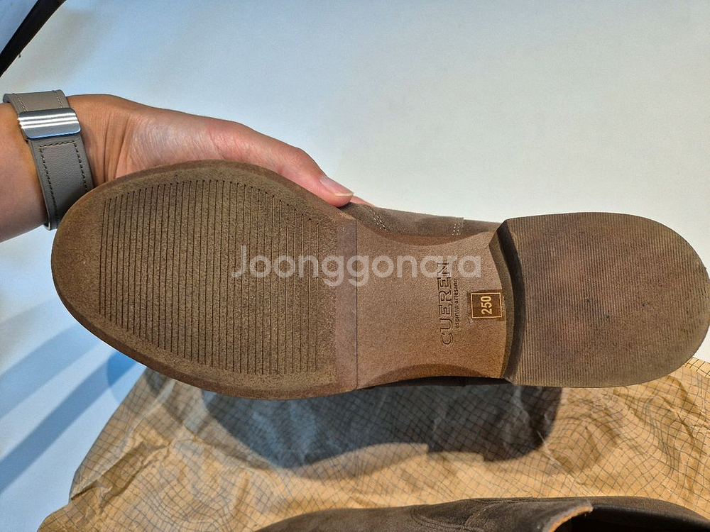 쿠에른 프라하 01 스웨이드 첼시 부츠 250--3