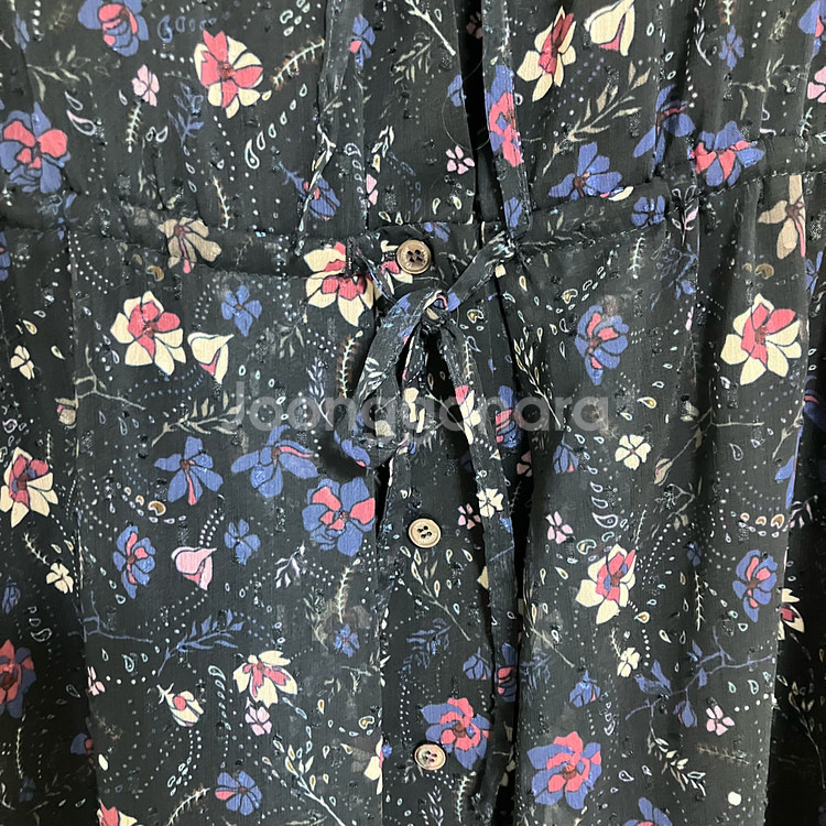 써스데이아일랜드 플라워 롱 원피스--6