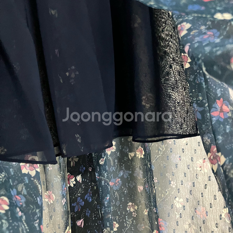 써스데이아일랜드 플라워 롱 원피스--7