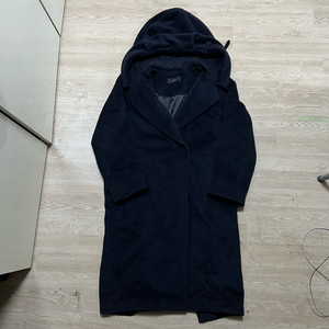 한섬 시스템 여성 알파카 후드 코트 [다크 네이비] 82-94-160