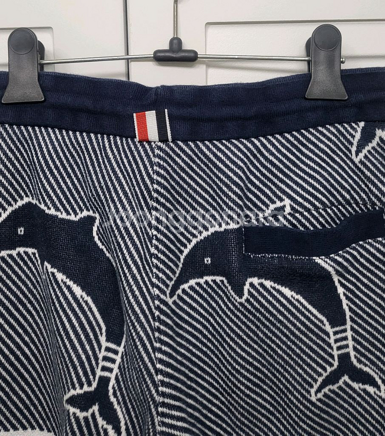 톰브라운 돌고래 4바 사선완장 0사이즈 조거 팬츠 트레이닝 바지 하의--5