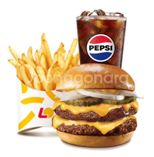 롯데리아 더블 데리버거 콤보 여러가지 팝니다--0