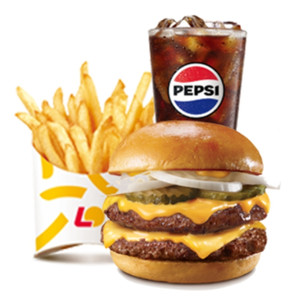 롯데리아 더블 데리버거 콤보 여러가지 팝니다