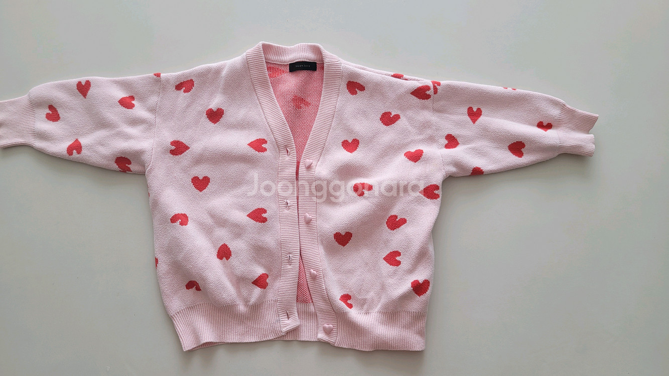 로아앤제인 하트 가디건 사이즈L--0