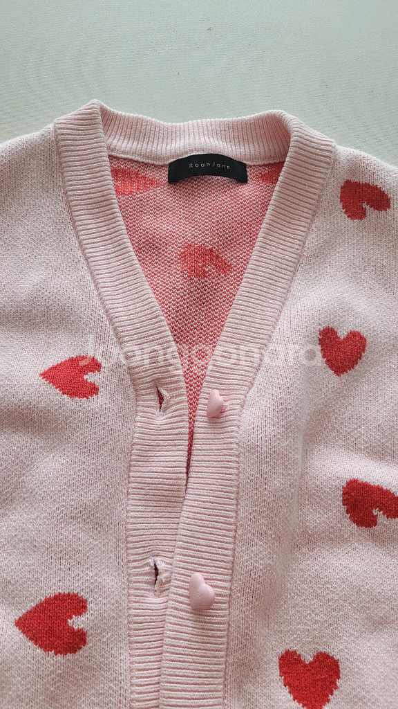 로아앤제인 하트 가디건 사이즈L--1
