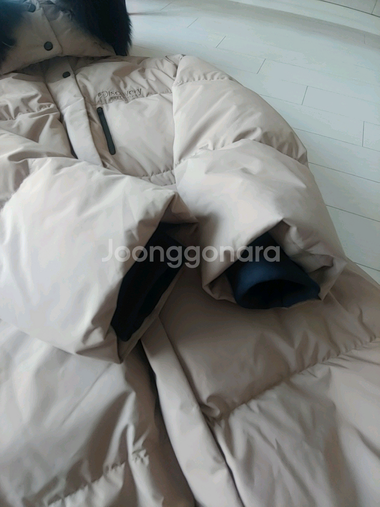 디스커버리 여성 구스다운 롱패딩 100사이즈(택포)--3