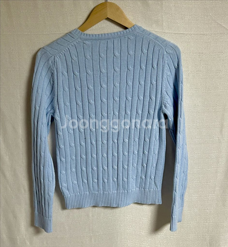 타미힐피거 U넥 니트 꽤배기 가디건 M--5