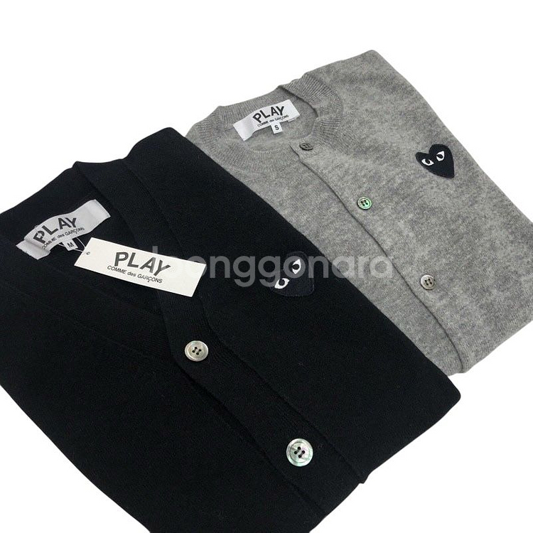 꼼데가르송 블랙와펜 여성가디건--1