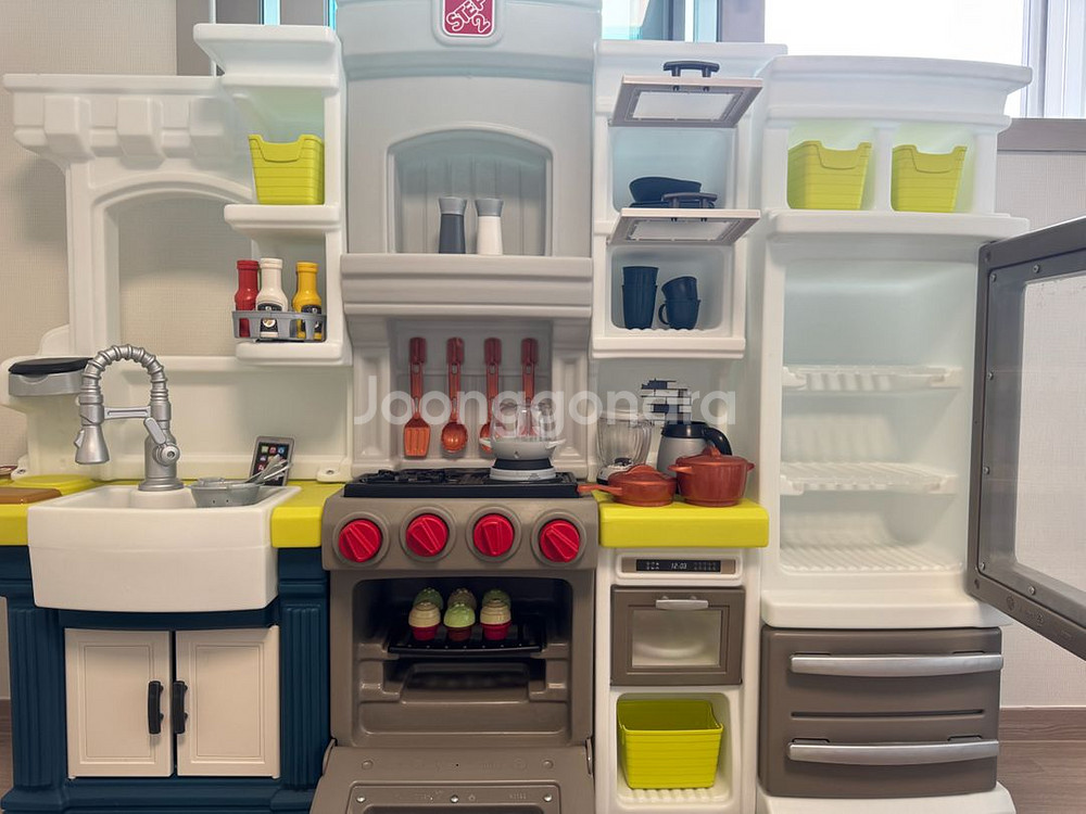스텝2 주방놀이 엘레강스 키친(러닝리소스 음식 세트 포함)--1