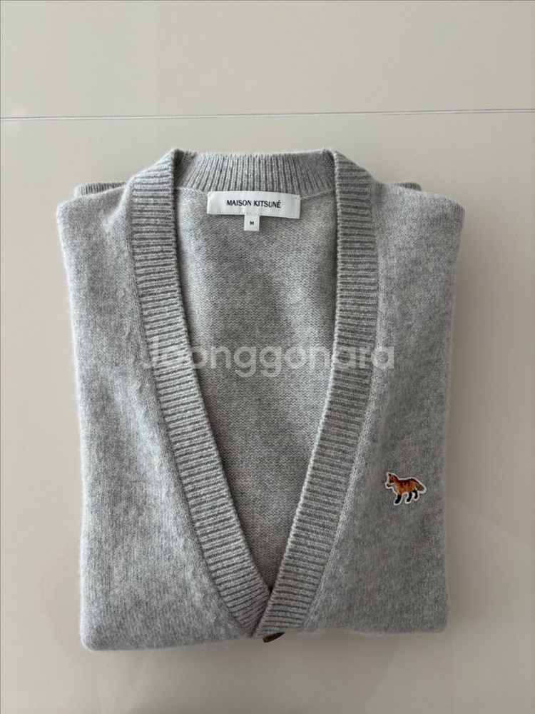 메종키츠네 가디건--1