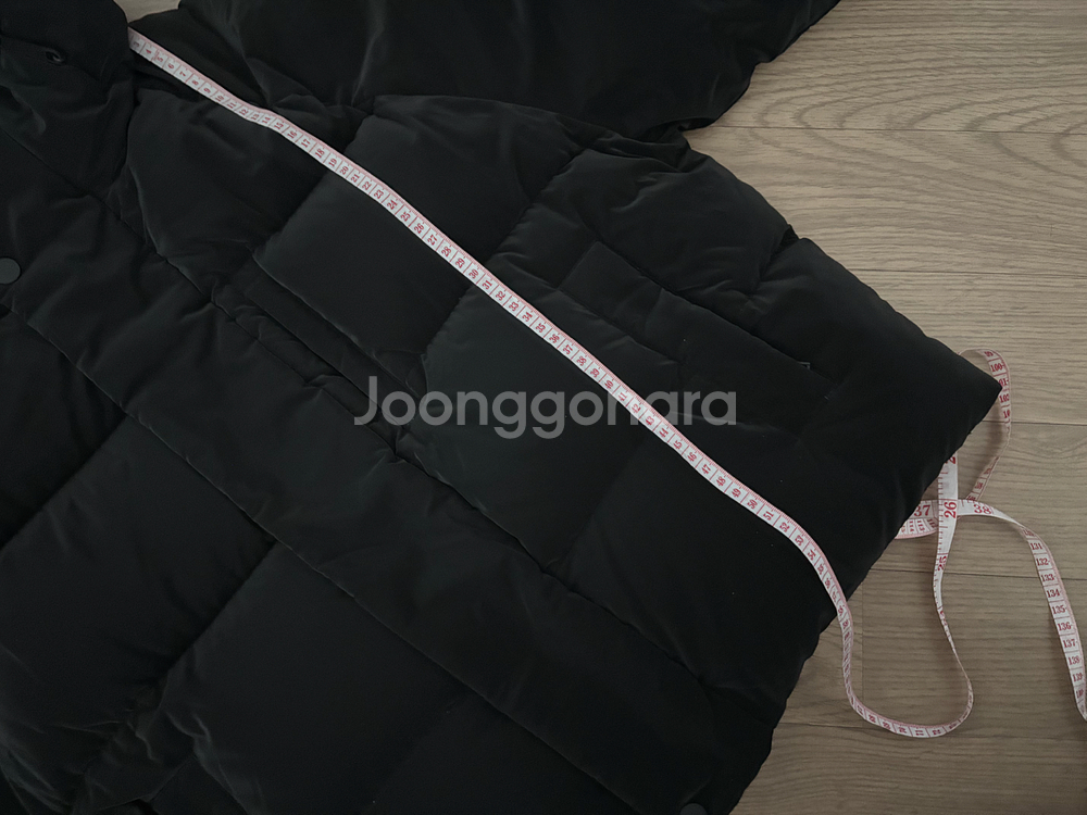 새옷같은 상태 코오롱 김태리 푸퍼 후드패딩 구스다운 프리사이즈 95--8