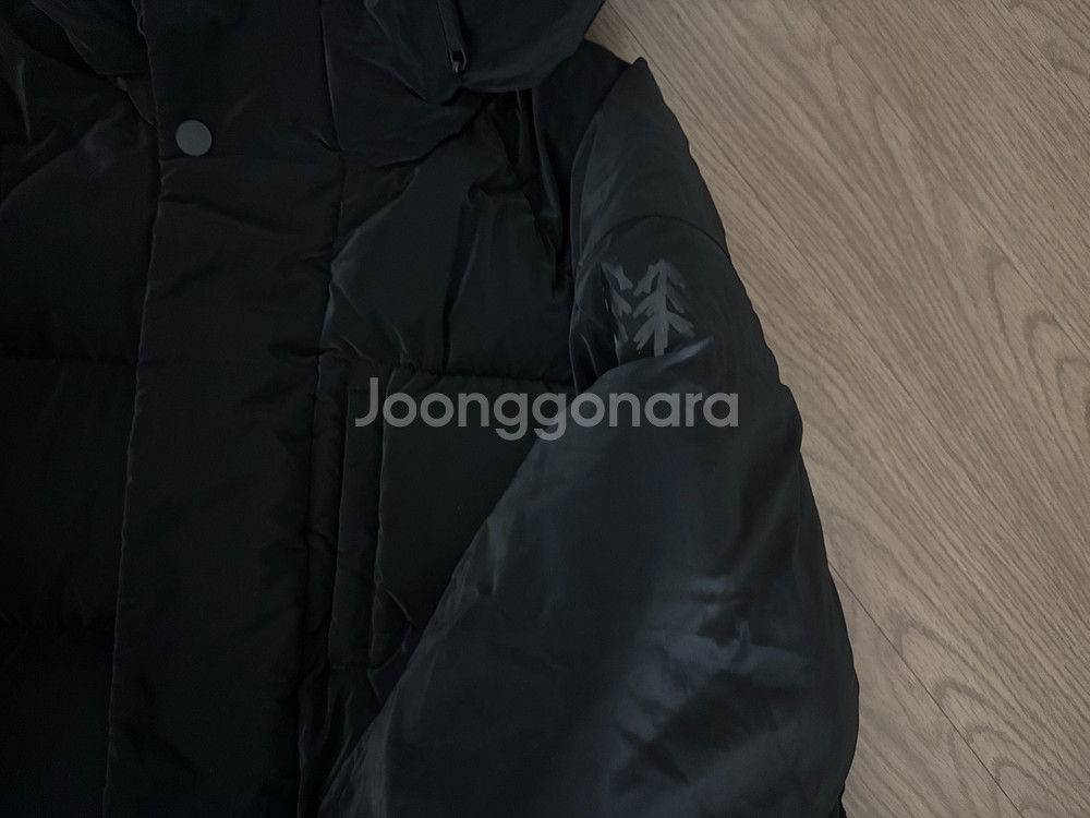 새옷같은 상태 코오롱 김태리 푸퍼 후드패딩 구스다운 프리사이즈 95--4