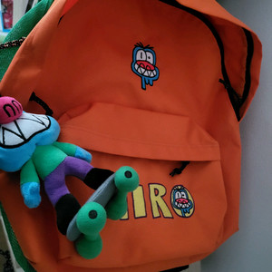 HIRO 팀코믹스 오렌지색 백팩