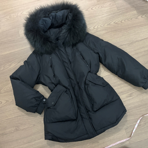 에고이스트 구스다운 사가퍼 야상 스트링 중기장 패딩 66