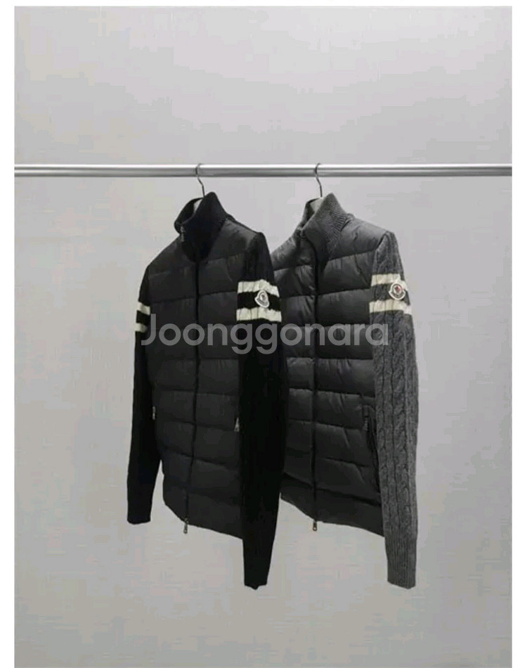 (특가!미친가격)새상품 몽클레어 니트패딩 자켓 그레이/블랙 2컬러 남녀공용--4