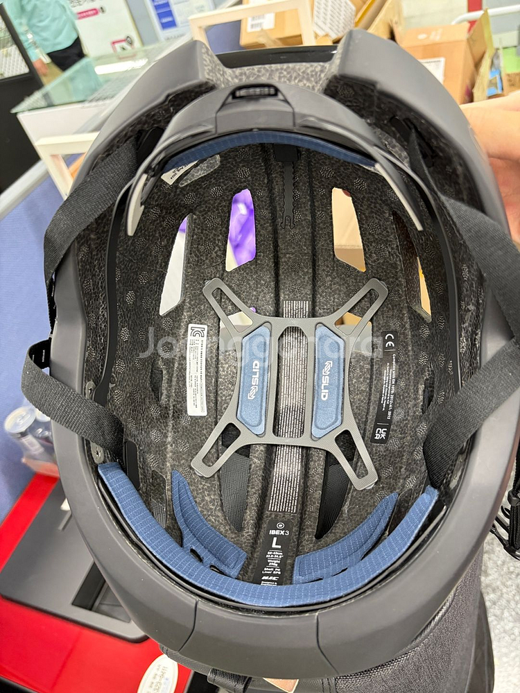 아이벡스3 블랙 L 자전거 헬멧--4