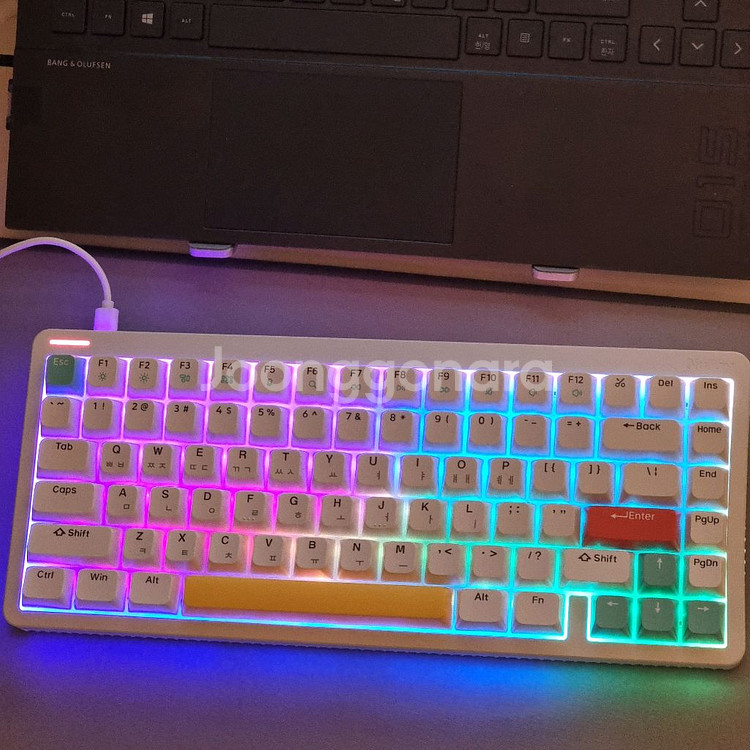 누피 nuphy halo75 v1 나이트브리즈축 기계식 키보드--1