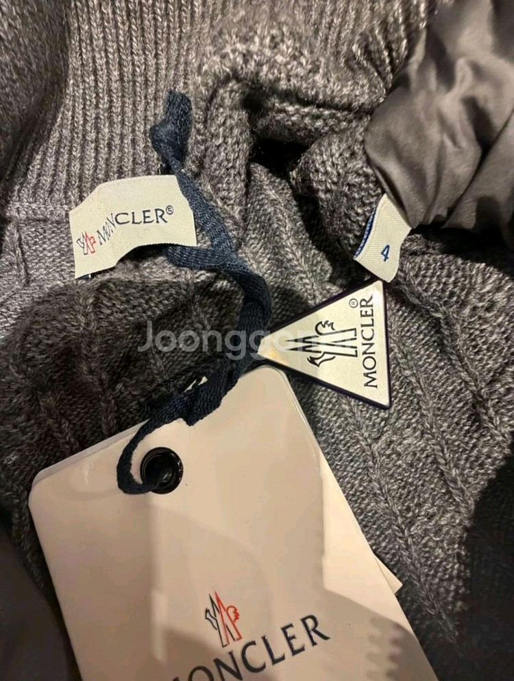(특가!미친가격)새상품 몽클레어 니트패딩 자켓 그레이/블랙 2컬러 남녀공용--8