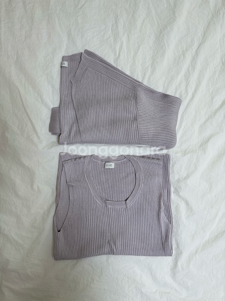 sie 시에 제니스 볼레로 슬리브리스, 가디건 셋업--0