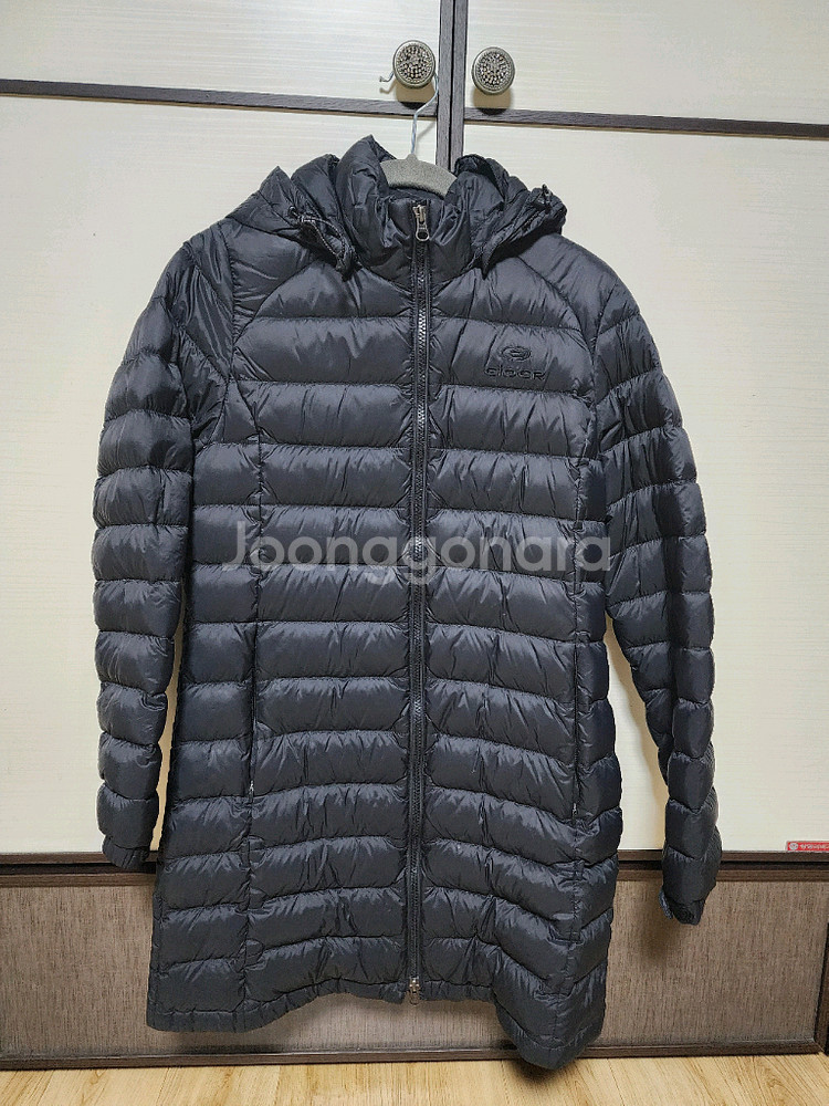 아이더 여성 롱 경량패딩--0