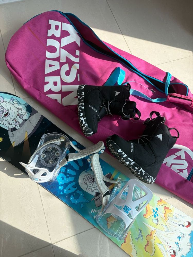 어린이 아동용 보드장비 풀셋트 데크115+부츠205+바인딩(버튼.캐피타)--2