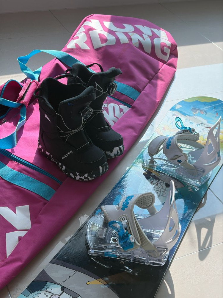 어린이 아동용 보드장비 풀셋트 데크115+부츠205+바인딩(버튼.캐피타)--1