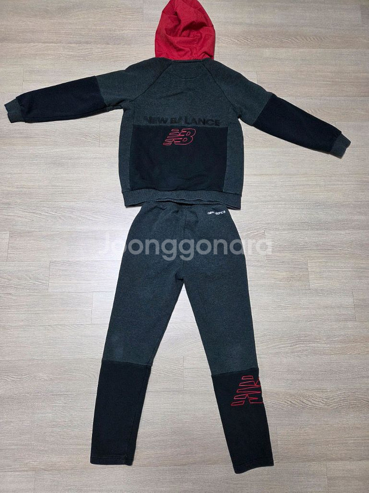 뉴발란스 키즈 후드 집업 세트 140--1