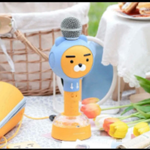 카카오 프렌즈 블루투스 마이크 미러볼 후드 라이언