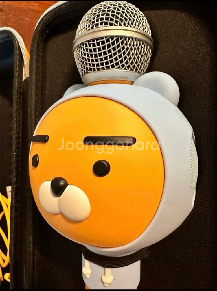 카카오 프렌즈 블루투스 마이크 미러볼 후드 라이언--3