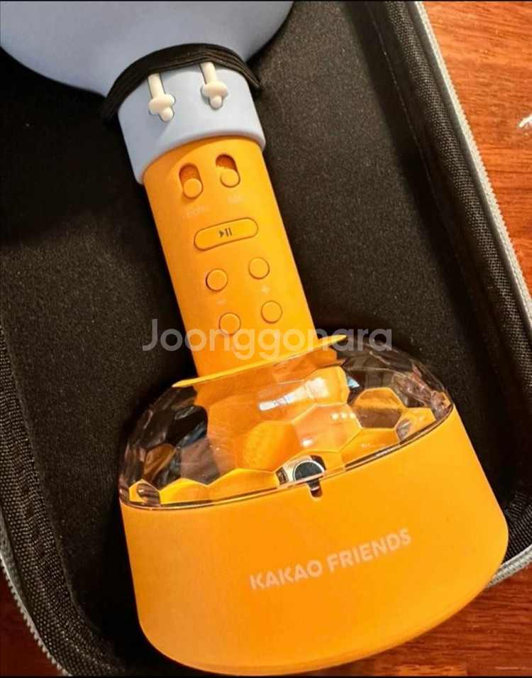 카카오 프렌즈 블루투스 마이크 미러볼 후드 라이언--4