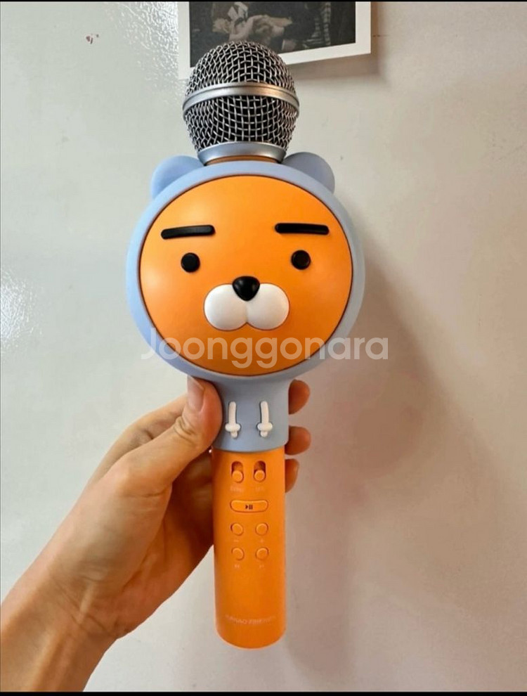 카카오 프렌즈 블루투스 마이크 미러볼 후드 라이언--5