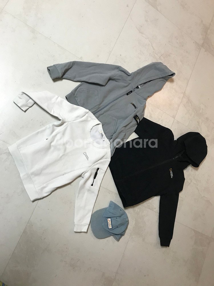 내셔널지오그래픽 130 후드 ,맨투맨 모자 아동복--0