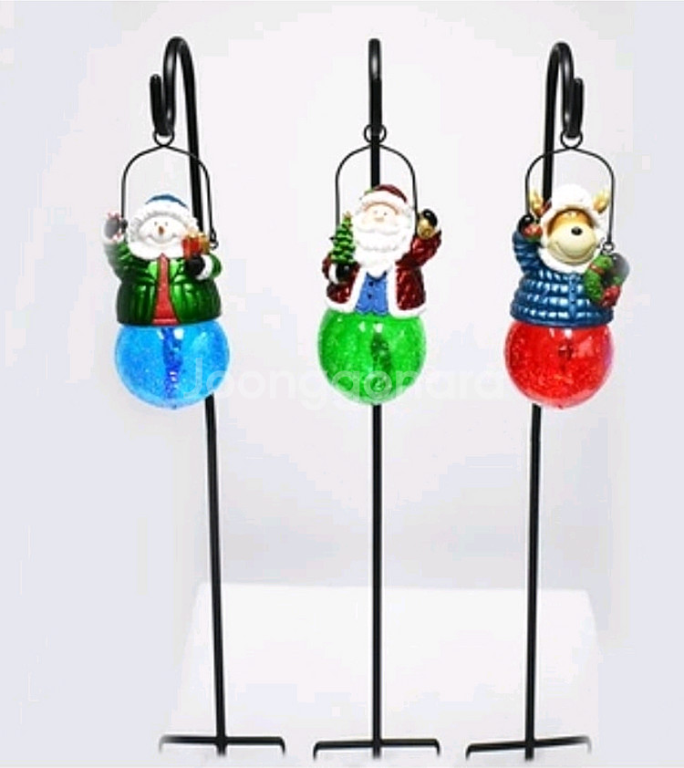 크리스마스솔라 LED 조명 크리스마스 인형 3종 세트--2