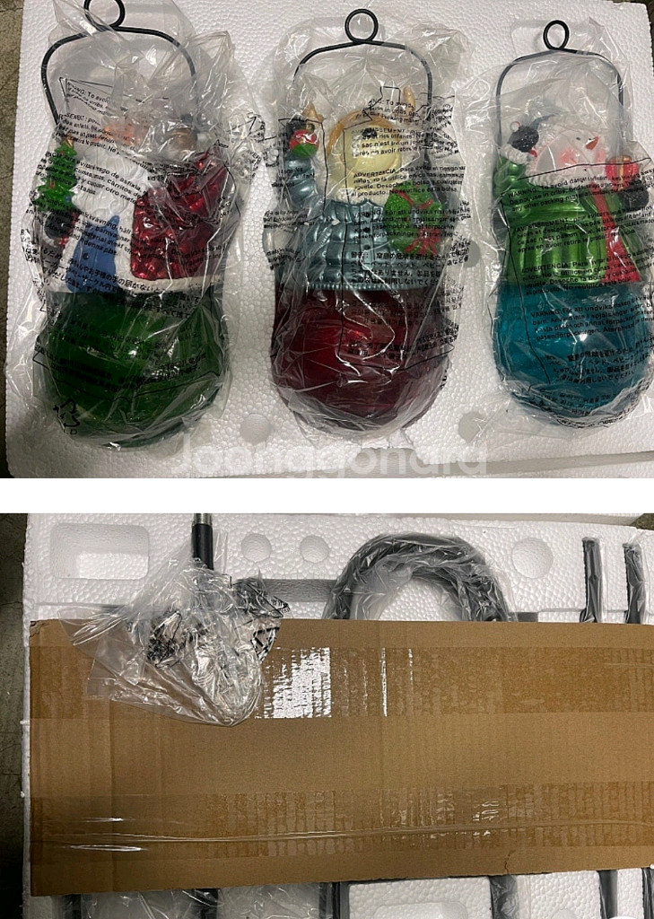 크리스마스솔라 LED 조명 크리스마스 인형 3종 세트--4